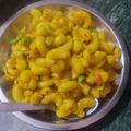 Khushi Shukia का कुकस्नैप जब उन्होंने गार्लिक चीज़ी मेकरोनी(garlic cheesy macaroni recipe in hindi) बनाया था।