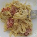 El cooksnap de Gema Pérez cuando hizo Espaguetis carbonara.
