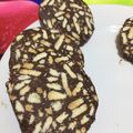 El cooksnap de Pasteleria Hermanas cuando hizo Salchichón de chocolate🍫.