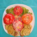 El cooksnap de Kimberly Gómez cuando hizo Tomate Relleno.