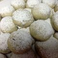Nydia's cooksnap of when they made Snowball Cookies.