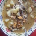 El cooksnap de Ronaldyni cuando hizo Sopa de choritos y verduras.