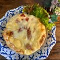 Aunty Eiko's international cuisine experience 's cooksnap of when they made Pizza Cake ♡.