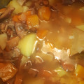 El cooksnap de Loly cuando hizo Patatas con níscalos y calabaza.