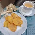 Sajida Perveen 786's cooksnap of when they made Potato sliced fritters (Aaloo ke pakorhay).