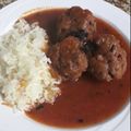 El cooksnap de Cindy Artola cuando hizo Albóndigas en salsa de tomate casera.