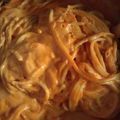 El cooksnap de DafneMu cuando hizo Spaghetti con queso y chile morrón.