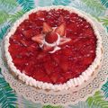 El cooksnap de Karina Gonzalez Fernandez cuando hizo Tarta de Gelatina con crema, y frutillas.