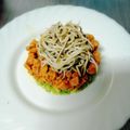 El cooksnap de celia.esn cuando hizo Tartar de salmón con mango y aguacate.