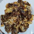 El cooksnap de Alejandro cuando hizo Revuelto de champiñones con jamón 🍄🍖🥚.