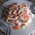El cooksnap de SPL cuando hizo Macarrones cremosos con salmón, queso azul y nueces.
