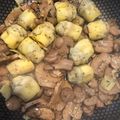 El cooksnap de Malagueña salerosa cuando hizo Corazones de alcachofa y champiñones al ajillo.