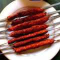 Areeba Khan's cooksnap of when they made Seekh Kabab.