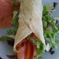 El cooksnap de aromadulce cuando hizo Wrap de salmón ahumado al aroma del eneldo.