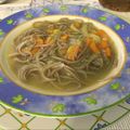 El cooksnap de Claudia Rojas cuando hizo Sopa de fideos a la francesa.