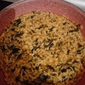 El cooksnap de Laura N. cuando hizo Arroz con algas Wakame.