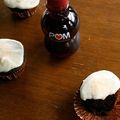 Ria Carter's cooksnap of when they made Chocolate Cupcakes with Pomegranate Cream Cheese Frosting.