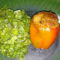 El cooksnap de Patricia Flocco cuando hizo Pimiento relleno de cuscús.