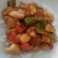 Tony Rowan's cooksnap of when they made Sweet & Sour Pork w/ Rice.