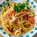 รูป Cooksnap ของ Suphawinee Petyog เมื่อเขาทำ สปาเก็ตตี้ผัดพริกเผาปลาหมึก