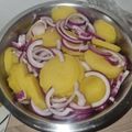 Méhes Fecó Ferenc Cooksnap-ja, amikor elkészítette a(z) Lilahagymás burgonyasaláta receptet.