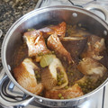 El cooksnap de Africa Sanchez Bas cuando hizo Caldereta de pinto y maragota.