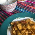 El cooksnap de Elena Martín cuando hizo Solomillo de pavo al curry.