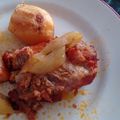El cooksnap de Silvina Herrero cuando hizo Bondiola de cerdo con papas.