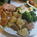 El cooksnap de Dale cuando hizo Almuerzo saludable 🍗 POLLO/VAINITAS/PAPAS para dieta 600kla.
