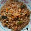 Vanika Agrawal's cooksnap of when they made Spinach vermicelli biryani.