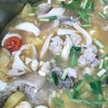 Cooksnap của Le Bidu khi họ làm theo món Bún hầm xương nấm bào ngư (bún miền Trung)
