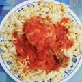 El cooksnap de Tamara Mendizábal Huapaya cuando hizo Tallarines rojos con pollo.