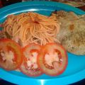El cooksnap de yjfa cuando hizo Spaghetti con almendras y champiñones.