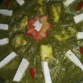 Jyoti Bansal's cooksnap of when they made Palak paneer.