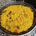 El cooksnap de marian cuando hizo Paella de marisco de novato.