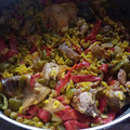 El cooksnap de Pepe cuando hizo Arroz con conejo estilo cartagenero.