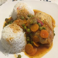 El cooksnap de Natalia Vergara cuando hizo Pollo Arvejado.