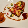 Chef Manny's cooksnap of when they made Chili Salmon with Mango Cucumber Salsa.