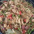 El cooksnap de alejandra cuando hizo Fideos a la cazuela.
