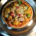 Keya Mandal's cooksnap of when they made Pizza.