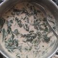 El cooksnap de Karla Martínez cuando hizo Espinacas a la crema.