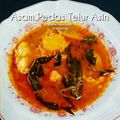 Cooksnap Nur Azliani Amer semasa beliau membuat Asam Pedas Telur Asin.