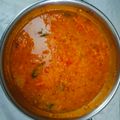 Mubasheera's cooksnap of when they made பாசிப்பருப்பு இட்லி சாம்பார் (moong dal sambar recipe in Tamil).