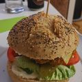 El cooksnap de IsaM cuando hizo Hamburguesas de soja texturizada.