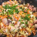 El cooksnap de Luisa Steffens cuando hizo Wok de col con salsa de ostras.