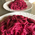 Cooksnap από Georgia στη συνταγή Spaghetti 🍝 με πέστο Παντζαριού
