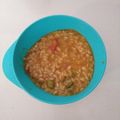 El cooksnap de Ainara Roca cuando hizo Arroz caldoso de pollo con verduras.