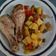 El cooksnap de José Carlos cuando hizo Muslos de pollo en salsa y patatas en freidora de aire.