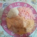 El cooksnap de Nela Sáenz cuando hizo Pechugas de pollo en salsa de chipotle con arroz y verduras 🍛.