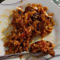 Cooksnap από Spookie στη συνταγή Κριθαράκι με λουκάνικα χωριάτικα, πιπεριές και φέτα